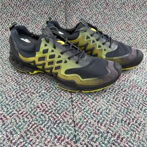 Ecco Biom AEX Low Two-Tone Men Shoes Green/Black sz‎ 11